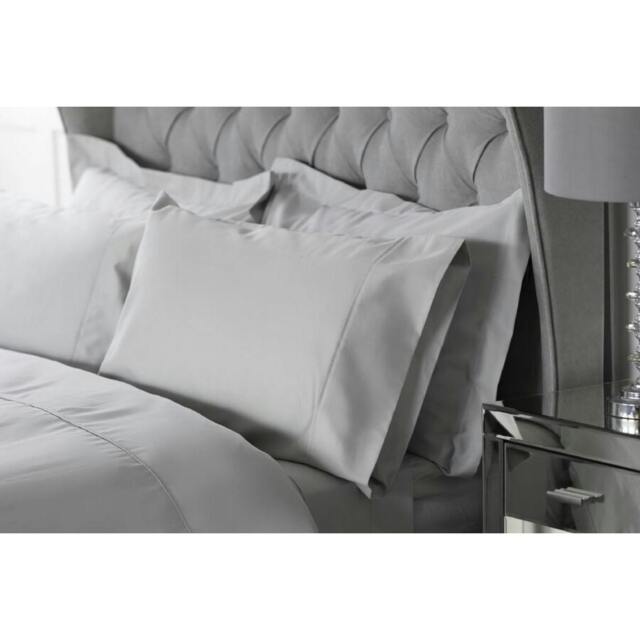 Rackhams Bamboo Oxford Pillowcase - Platinum - 76cm x 51cm - Platinum - 70% Bamboo/30% Cotton - image 1