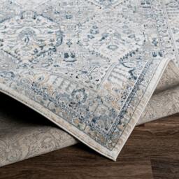 Rackhams Jolie-Vintage Grey Blue Ivory Brown Traditional Boho Rug - 160 x 220 cm - thumbnail 4