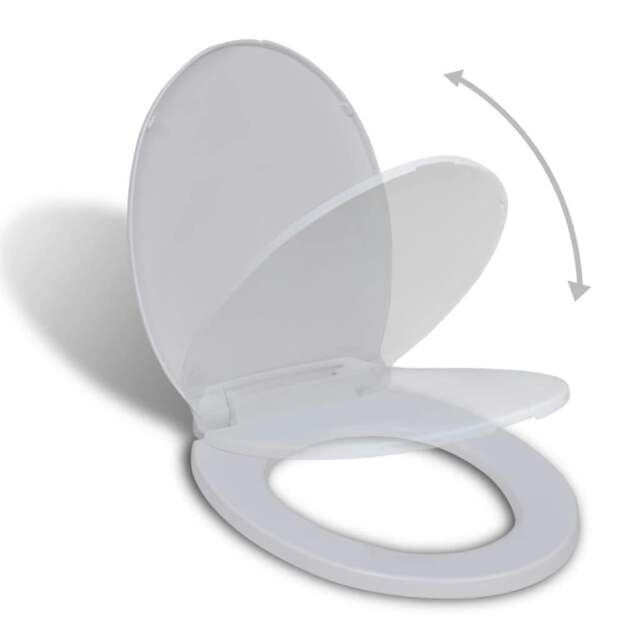 Rackhams Berkfield Soft-close Toilet Seat White Oval