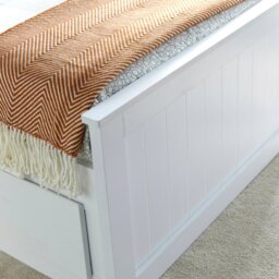 Rackhams Enzo White Wooden 3 Drawer Bookcase Bed Single - Single - No Matress - thumbnail 6