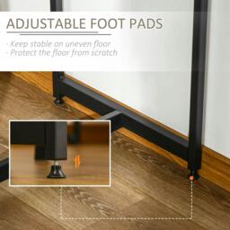 Rackhams Industrial Bar Table Set for 2, 3 Pieces Pub Table and Bar Stools with Storage Shelf for Kitchen - thumbnail 6