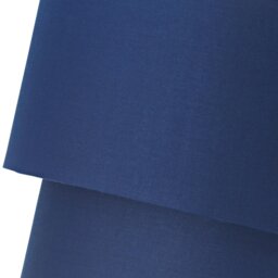 "Rackhams Modern 10"" Navy Blue Cotton Double Tier Ceiling Shade with Shiny Copper Inner" - thumbnail 3
