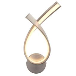 Rackhams Jetta Satin Nickel LED Wall Light - thumbnail 2