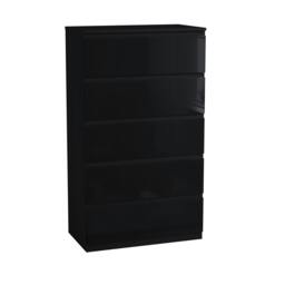 Rackhams Glinton 5 Drawer Chest, Black - Grey - thumbnail 2