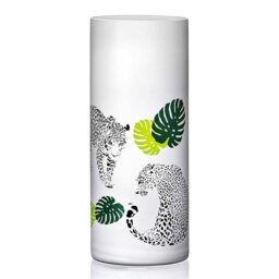 Rackhams Urban Jungle Hand Painted Vase - 25cm - Made From Premium Lead Free Crystal Glass