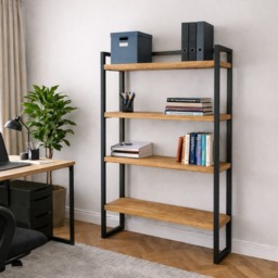Rackhams Oak Bookcase - 80cm wide