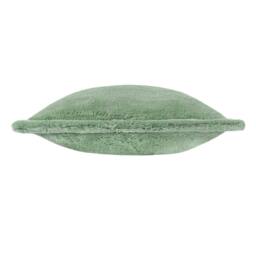 Rackhams Kallu Faux Fur Cushion Cover - Frosted Green - 45cm x 45cm - Frosted Green - 100% Polyester - thumbnail 3