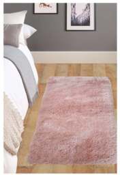 Rackhams Soft Washable Pink Shaggy Rug - SA-07 - 140X200 cm - thumbnail 6