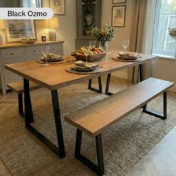 Rackhams Elegant Beech Dining Table - 200 - 90 - thumbnail 2