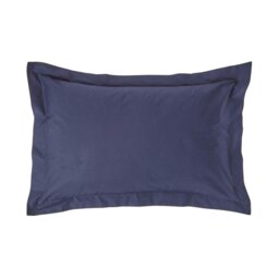 Rackhams Egyptian Cotton Oxford Pillowcase 200 TC, Standard Size - Navy Blue