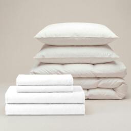 Rackhams Percale Move-In Bedding Set - Pink - Double - King - thumbnail 3