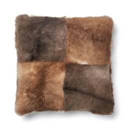 Rackhams Toscana Lamb Cushion - Doublesided - Brown/Beige Mix - 40x40 cm - thumbnail 5