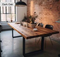 Rackhams Sleek & Slender Reclaimed Dining Table - 160 - 100 - thumbnail 2