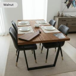 Rackhams Sleek & Slender Reclaimed Dining Table - 160 - 100 - thumbnail 6