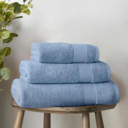 Rackhams Supima Cotton Towel Blue - Hand Towel - Blue - thumbnail 3