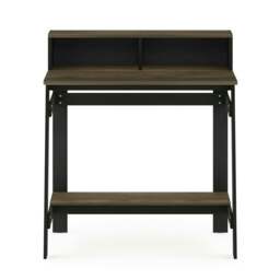 Rackhams Simplistic A Frame Computer Desk, Columbia Walnut Crafted for Practical Use and Stylish Living Spaces - thumbnail 4