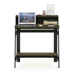 Rackhams Simplistic A Frame Computer Desk, Columbia Walnut Crafted for Practical Use and Stylish Living Spaces - thumbnail 2