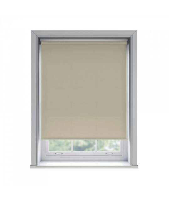 Rackhams No Drill Taupe Thermal Blackout Roller Blind (170cm Drop) - 80cm - image 1