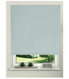 Rackhams Duck Egg Blue Trimmable Thermal Blackout Roller Blinds - 90cm - thumbnail 3