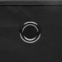 Rackhams Storage Boxes with Lids 10 pcs Black 32x32x32 cm Fabric - thumbnail 5