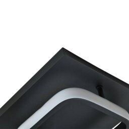 Rackhams Modern Designer Square Strip 3000k LED Ceiling Lighting Fitting in Matte Black - thumbnail 3