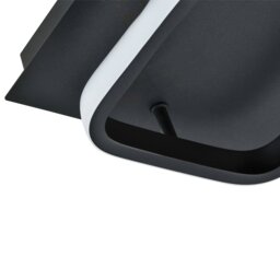 Rackhams Modern Designer Square Strip 3000k LED Ceiling Lighting Fitting in Matte Black - thumbnail 4