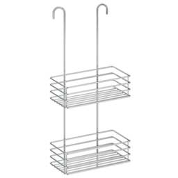 Rackhams Polished Chrome Stainless Steel Double Shower Basket for Shower Mixer - thumbnail 1