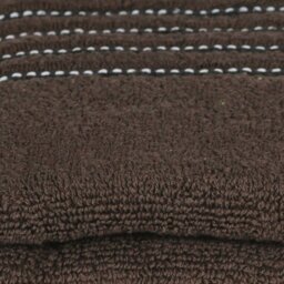 Rackhams Cotton Towel Set - 500 GSM - Hand & Bath Towels - Ultra Soft & Absorbent - Chocolate - Cotton - Chocolate - thumbnail 2