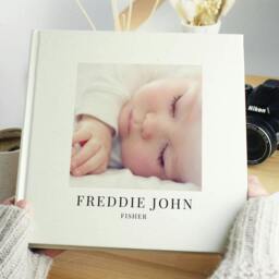 Rackhams Personalised New Baby Photo Album - H22.5 x W22.5 x D3cm, 0.94kg - thumbnail 3