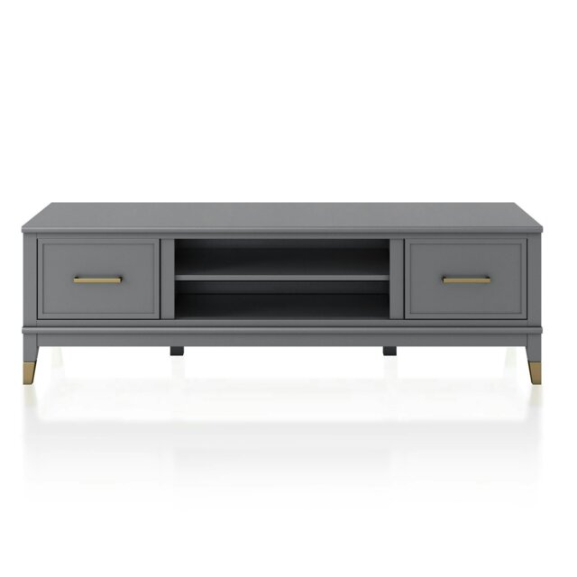 Rackhams Westerleigh TV-Stand with Doors in Graphite Grey - Grey - image 1