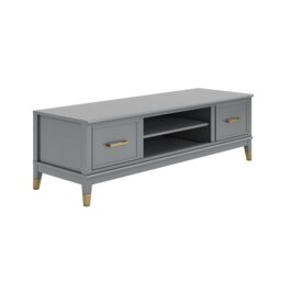 Rackhams Westerleigh TV-Stand with Doors in Graphite Grey - Grey - thumbnail 2