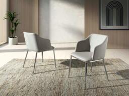 Rackhams Grey Fabric Chair 4050 - thumbnail 3