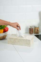 Rackhams Tissue box marble - Four stunning colours - Black - thumbnail 6