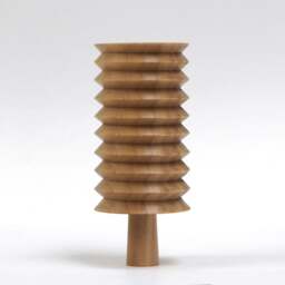 Rackhams Handmade Wooden Zig-Zag Ornament - thumbnail 3