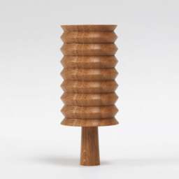 Rackhams Handmade Wooden Zig-Zag Ornament - thumbnail 4