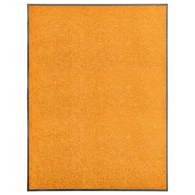 Rackhams Doormat Washable Orange 90x120 cm