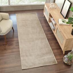 Rackhams Our Pnw Home Cascade-Modern Beige Brown Graphic High Pile Rug - 80 x 220 cm - thumbnail 1