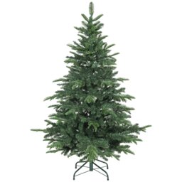 Rackhams 5ft Christmas Tree, Hinged Xmas Tree with Realistic Branches - 107 x 107 x 150 cm - thumbnail 2