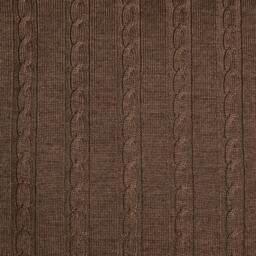 Rackhams Brown Cable Knit Cushion - thumbnail 3