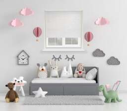 Rackhams White Temporary Self Adhesive Dimout Pleated Window Blind 200cm Drop - 130cm - thumbnail 3