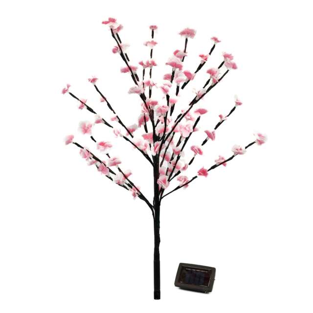 Rackhams Solar Cherry Blossom Tree with 100 LED Lights - image 1