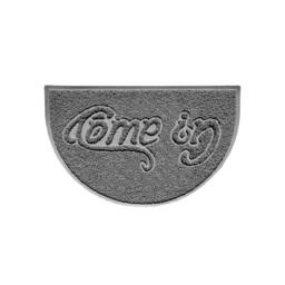 Rackhams Come In Embossed Halfmoon Spaghetti Indoor/Outdoor Doormat - Grey - Yes (Suitable for Indoor)