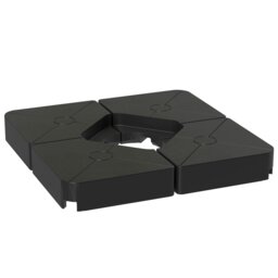 Rackhams Umbrella Weights for Offset Parasols, 64kg Sand/55kg Water Filled - thumbnail 2