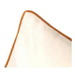 Rackhams Meridian Velvet Cushion Cover - Ecru/Ginger - 45cm x 45cm - Ecru/Ginger - 100% Polyester - thumbnail 3