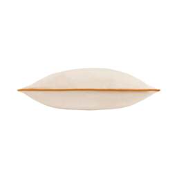 Rackhams Meridian Velvet Cushion Cover - Ecru/Ginger - 45cm x 45cm - Ecru/Ginger - 100% Polyester - thumbnail 2