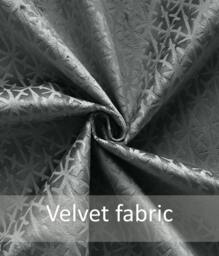 Rackhams Temple Velvet Ring Top Blackout Curtains - Charcoal - 117cm width x 137cm drop - thumbnail 3