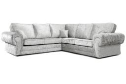 Rackhams Tova Living Room Furniture Range - Black Crushed Velvet - 3 Seater - thumbnail 5