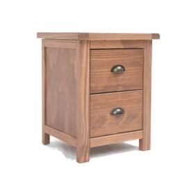 Rackhams Padua 2 Drawer Bedside Table - Light Brown - thumbnail 2