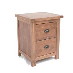 Rackhams Padua 2 Drawer Bedside Table - Light Brown - thumbnail 3