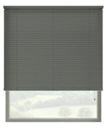 Rackhams Slate Grey 25mm Slat PVC Venetian Blind (152cm Drop) - 175cm - thumbnail 2